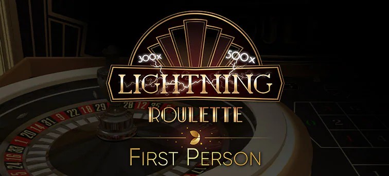 Official Live Shows logo: First Person Lightning Roulette by Evolution at Julius casino