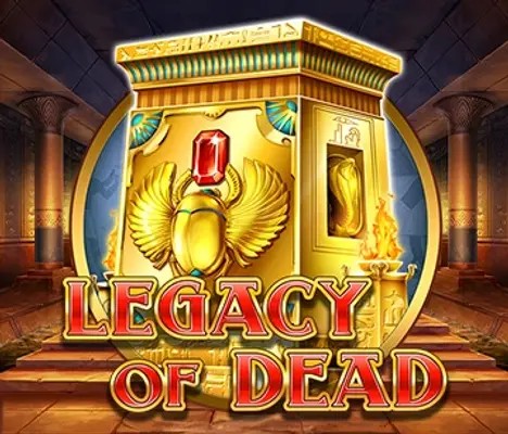 Slots logo of Legacy of Dead from Play’n GO at Julius casino