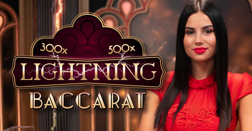 Lightning Baccarat casino game by Evolution – featured logo at Julius casino