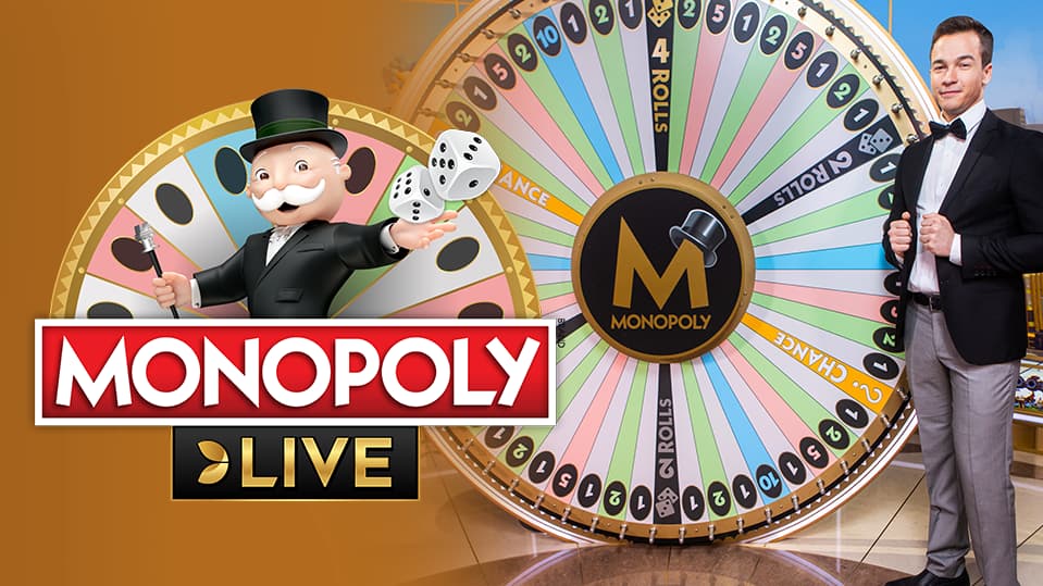 Live Shows logo of Monopoly from Evolution at Julius casino