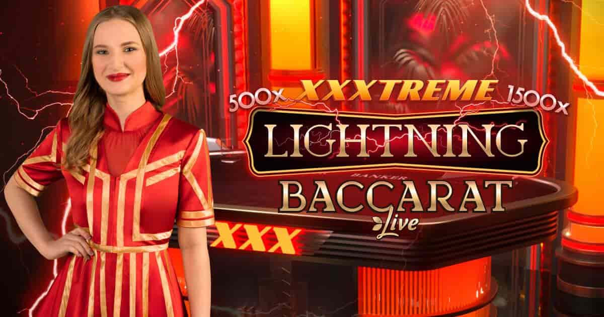 XXXtreme Lightning Baccarat logo – Live Shows by Evolution at Julius casino